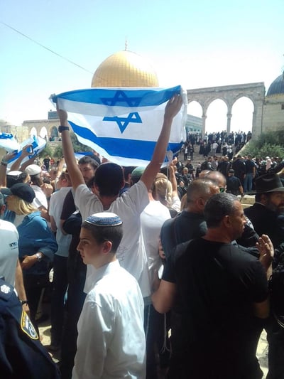 דגל ישראל בהר הבית