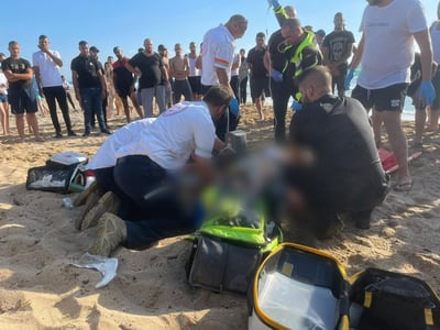 בן 50 נכנס למים לחלץ ילדה שטבעה וטבע. מותו נקבע