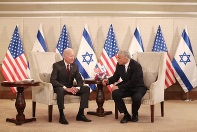 ביידן ביקש מלפיד: בעניין הפלסטיני, אל תפתיעו אותנו