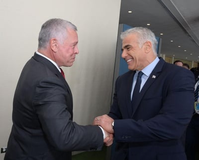 בלימת הטרור לקראת החג: לפיד ומלך ירדן נפגשו
