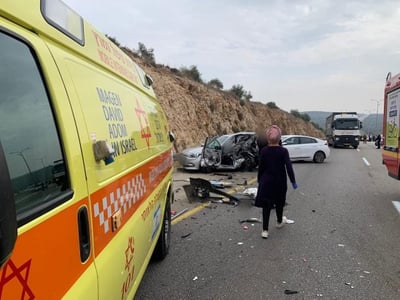 "ביצעתי החייאה בנהג הרכב שפונה במצב אנוש"