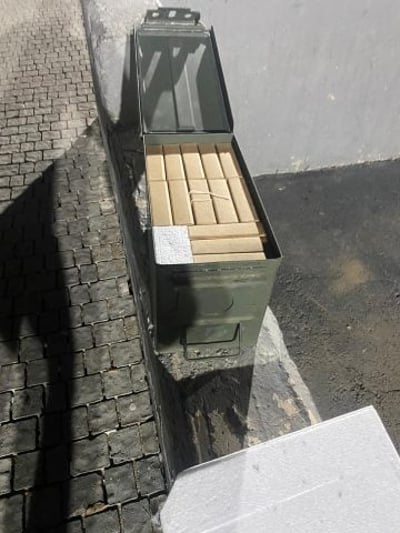 חלק מהתחמושת שנתפס (דוברות המשטרה)