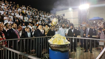 צפו: ההדלקה של הציונות הדתית במירון