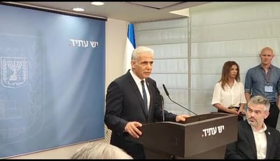 יאיר לפיד: "הממשלה מובילה לאסון לאומי"