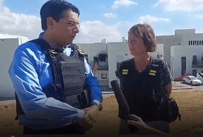 באמצע סיור שגרירים: צבע אדום בשדרות | צפו