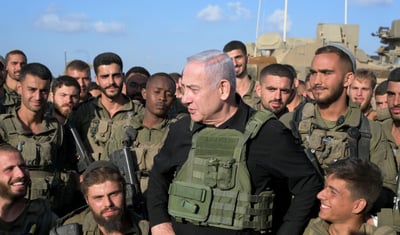 נתניהו לחיילים בדרום: 'הולכים לנצח בכל העוצמה'