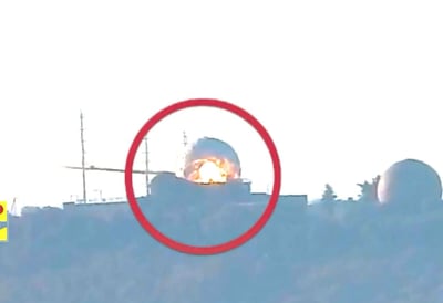 חיזבאללה מפרסם תיעוד של פגיעות בבסיס הר מירון