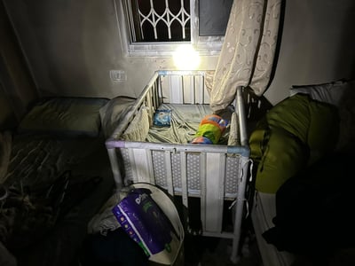 תינוק נכווה בשריפה בצפת, מצבו קשה