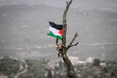 פצוע קל ממטען שהוצב סמוך לדגל פלסטין בבנימין
