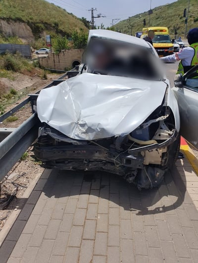 תאונה קשה: מותה של אישה נקבע בכביש 65