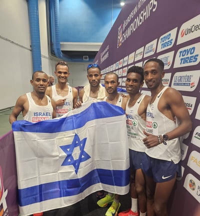 כבוד: מדליית כסף לישראל באליפות אירופה באתלטיקה