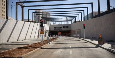 בשל עבודות: מנהרת שז"ר בירושלים תיסגר לשבוע