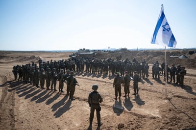 הטקס בתוך רצועת עזה (דובר צה"ל)