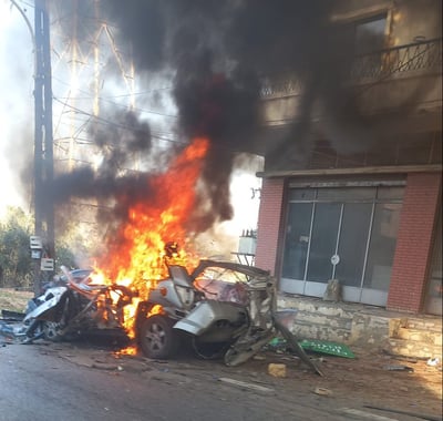 דיווח בלבנון: כטב"מ ישראלי תקף רכב סמוך לביירות