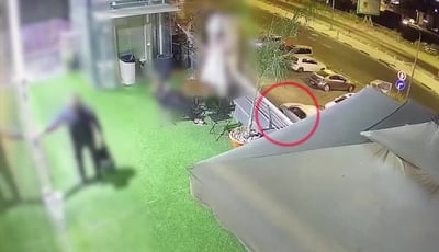 אחרי שסירבו להכניס את אחיו: נקם בירי לעבר מכון כושר. צפו