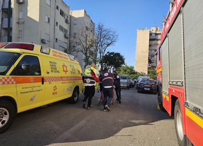 שני פצועים קשה בשריפה בבניין מגורים בקרית אתא