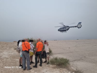 החילוץ המוסק: שבעת הלכודים בנחל דרגה חולצו בשלום