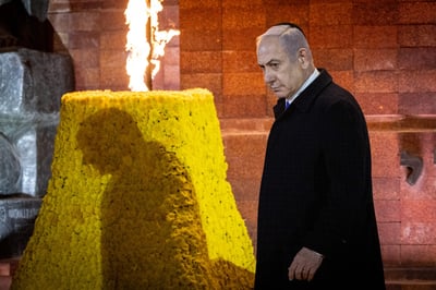נתניהו חושש להגיע לבית המשפט בירושלים אבל ינאם ביד ושם