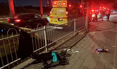נתניה: רוכב קורקינט נפצע קשה לאחר שהחליק באחד הרחובות בעיר