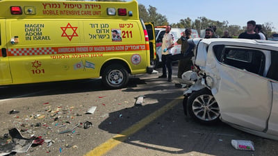 5 פצועים בתאונת דרכים ליד איבים, בהם אישה במצב אנוש