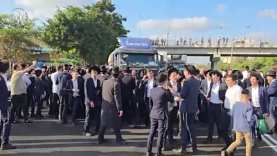 הפגנה בכביש אשדוד: החסימה במקום נפתחה