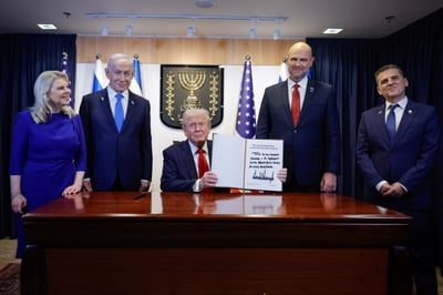 צפו בשידור חי: נשיא ארה"ב דונלד טראמפ נואם בכנסת