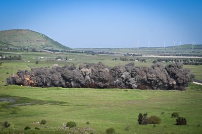 תחמושת סורית בת עשרות שנים הושמדה ברמת הגולן. צפו