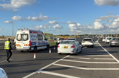 סכסוך בכביש בירושלים גרם לתאונה קשה: שניים נעצרו