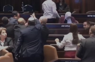 תיעוד: כמעט מכות בין הח"כים במליאת הכנסת