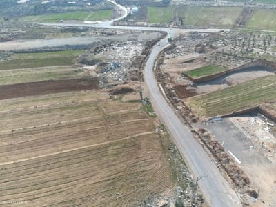 האזור אחרי ההריסה |