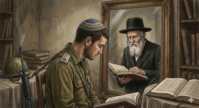 די לרגשי נחיתות מול החרדים אצל רבנים ששולחים תלמידים לקרב