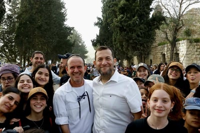 לראשונה בשומרון: 8,000 חניכי בני עקיבא בתחנת הרכבת בסבסטיה