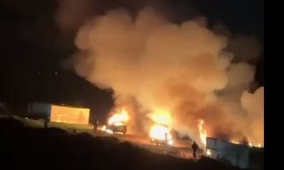 הצתה בכפר פלסטיני, ארכיון | צילום: על פי סעיף 27 א