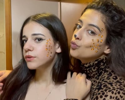 האחיות שירלי ושירן בפורים