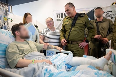 הרמטכ"ל בביקור פצועים