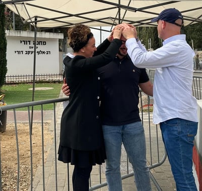 בני הזוג , סילמן יחד עם בנם