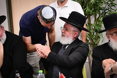 הרב זבדיה כהן עם חיים גורן