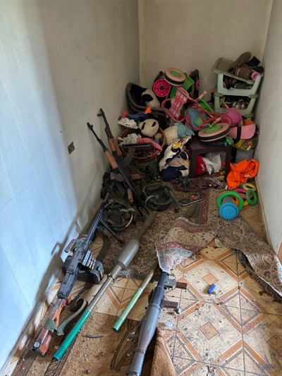 האמל"ח שנמצא בחדר הילדים