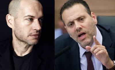 "נדב לפיד ומיקי זוהר. בעוד הבמאי הודח בעקבות לחץ שהופעל נגדו בפסטיבל בצרפת, הוויכוח בישראל התמקד דווקא בתגובת שר התרבות"