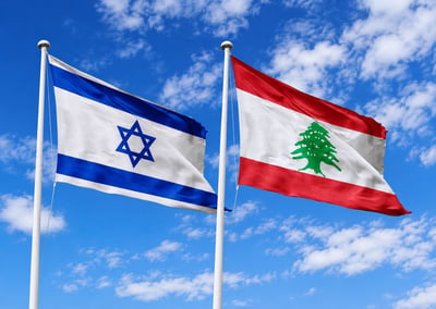 דגל ישראל ולבנון