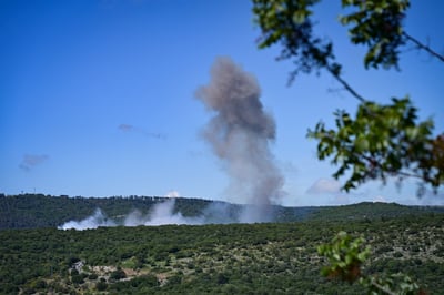 אש בדרום לבנון (ארכיון)