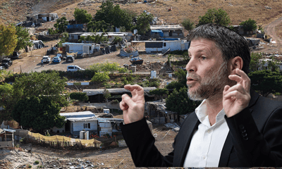 סמוטריץ' על רקע חאן אל אחמר