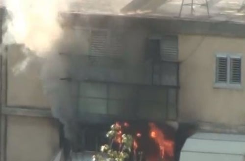 השריפה בגבעת שמואל: ככה זה נראה