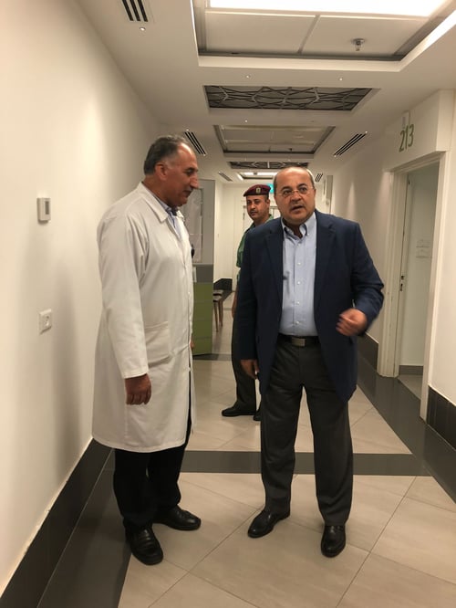 צפו: ח"כ טיבי ביקר את אבו מאזן ברמאללה