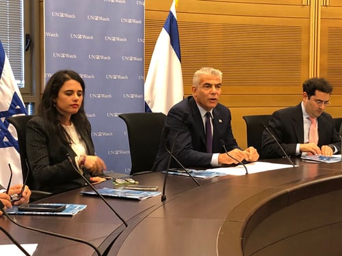 לפיד: "האו"ם הפך לארגון עוין, מוטה ושקרן"