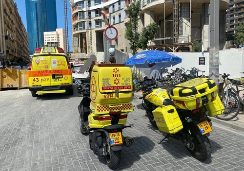 פועל נפל מגובה רב בתל אביב ומת