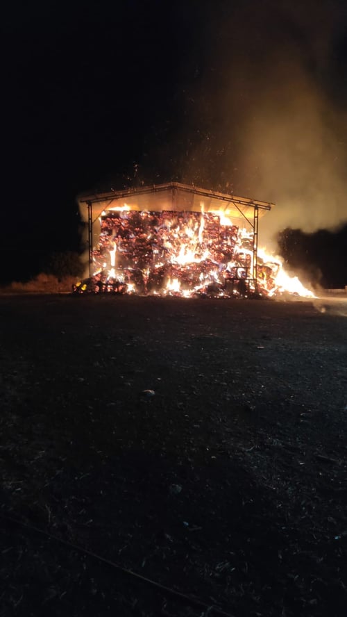 הפשיעה החקלאית: הציתו מבנה בקיבוץ בצפון