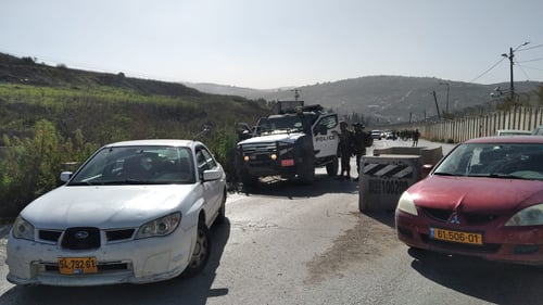 הצבא והמשטרה חוסמים את הכניסה לחומש