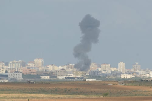 צה"ל תקף יעדים של חמאס בעזה. צפו בתיעוד