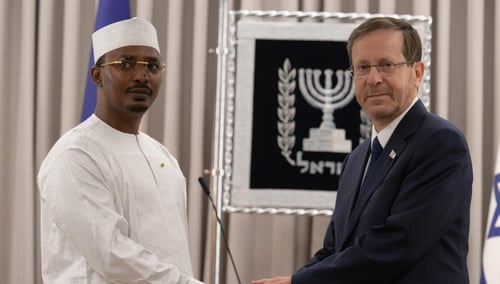 הרצוג לנשיא צ'אד: "האומץ שלך ירשם בהיסטוריה"